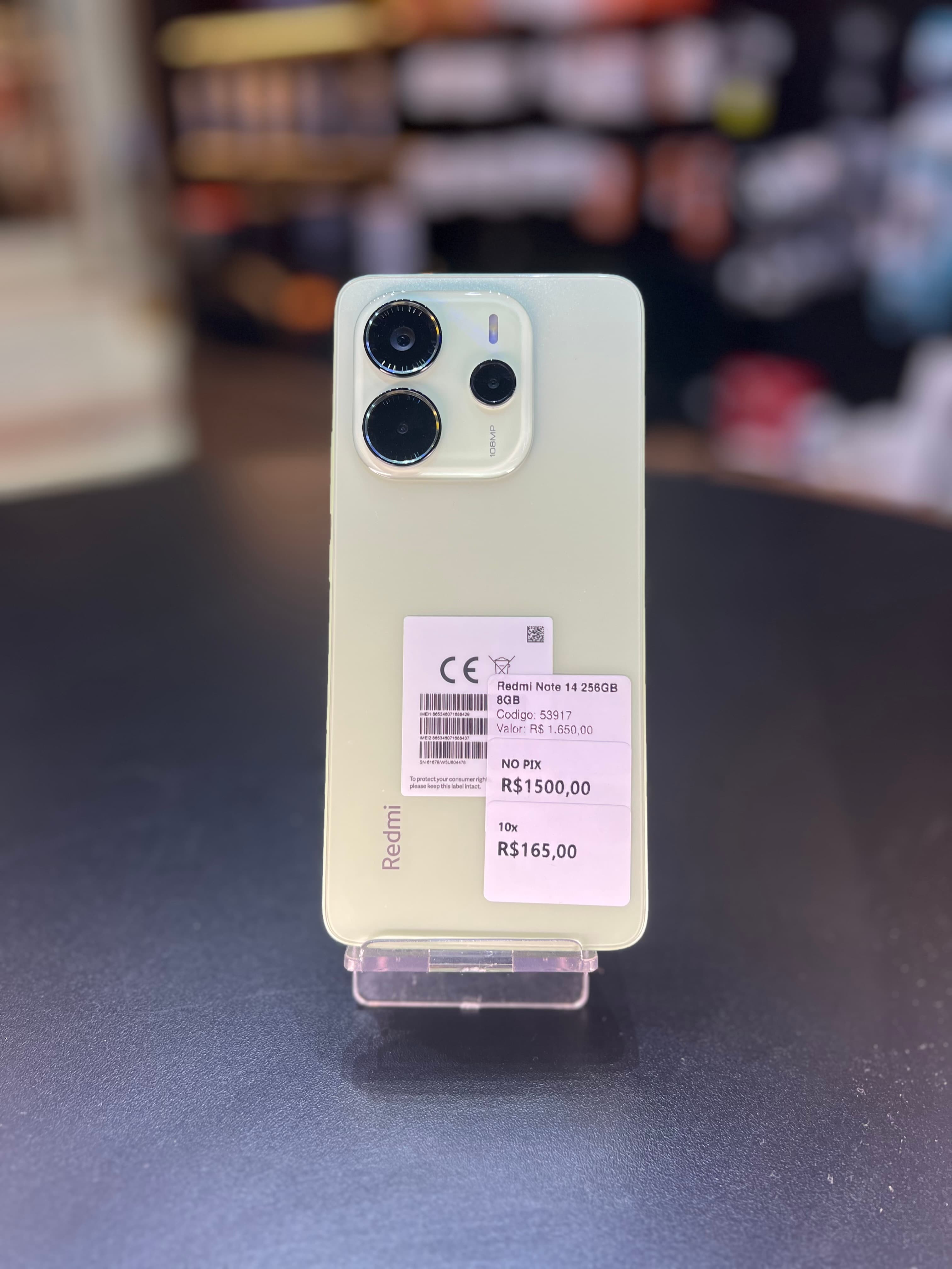 Xiaomi Redmi Note 14 256GB Novo