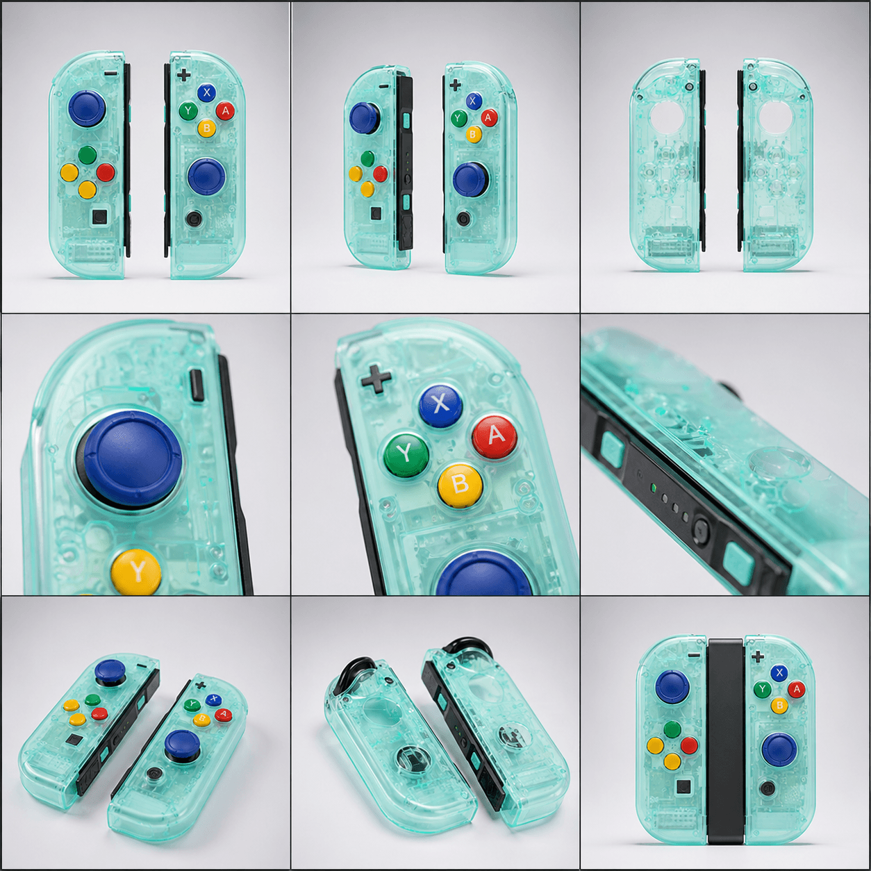 Personalização de Controle Carcaça Joy-Con Verde
